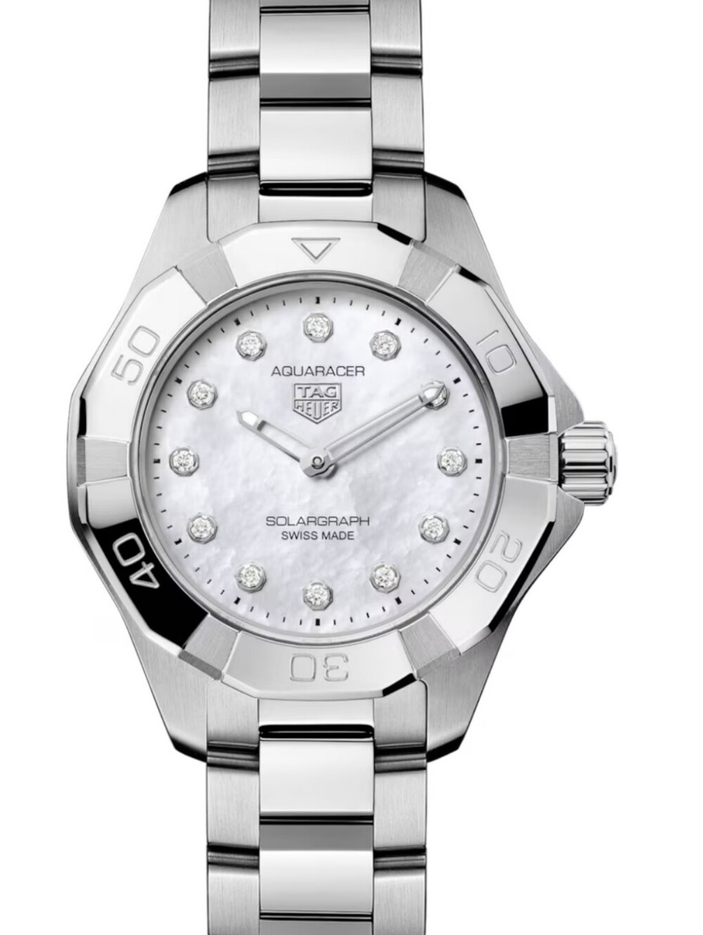 TAG Heuer 28mm Aquaracer Professional 100 Stainless Steel Diamond Watch